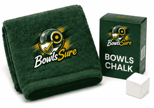 Bowls Sure covered bowls towels and chalk